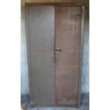 A large industrial metal cabinet. (182cm x 92cm)