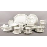 A collection of Johnson Brothers 'Eternal Beau' tea & dinner wares. Teapot, cups/saucers, plates,