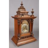 A mahogany cased HAC fourteen day mantel clock, chiming on a coiled gong.