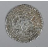 An Edward IV (second reign 1471-1483) silver groat, Class XXI, London.