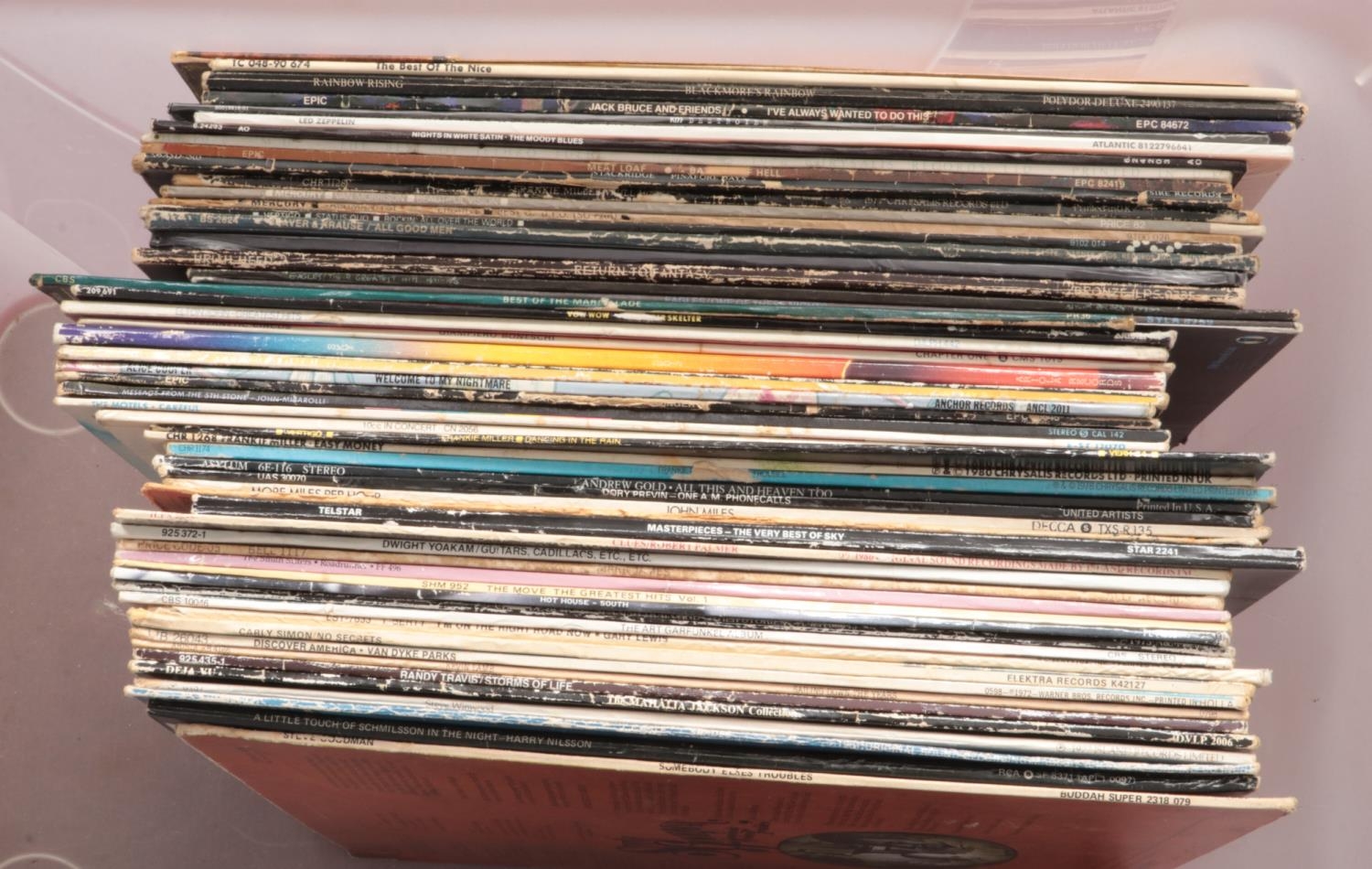 A box of LP records. Includes Led Zeppelin, Kiss, Alice Cooper, The Nice etc. - Image 2 of 2