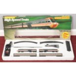 A Hornby Railways High Speed electric train set.