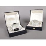 Two boxed Caithness commemorative paperweights. The marriage of The Prince of Wales and Lady Diana