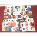 A good collection of Rock and Pop 45rpm single records (approximately 79 in total). To include songs