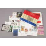 A collection of commemorative stamps and miniature sheets, together with a Great British stamp