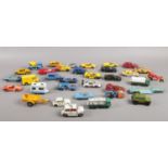 A quantity of die cast vehicles. Dinky toys Austin Cooper, Matchbox series No 15, Corgi Juniors