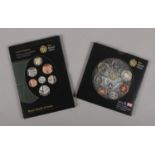 Two Royal Mint United Kingdom Uncirculated coin collection sets. Including 2008 and The Royal Shield