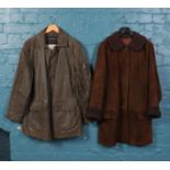 Two animal skin jackets. To include a Hi-Buxter Pig skin jacket size 52 and an Elk skin jacket.