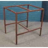 A steel table frame. Height 71cm, Width 62cm, Depth 74cm.