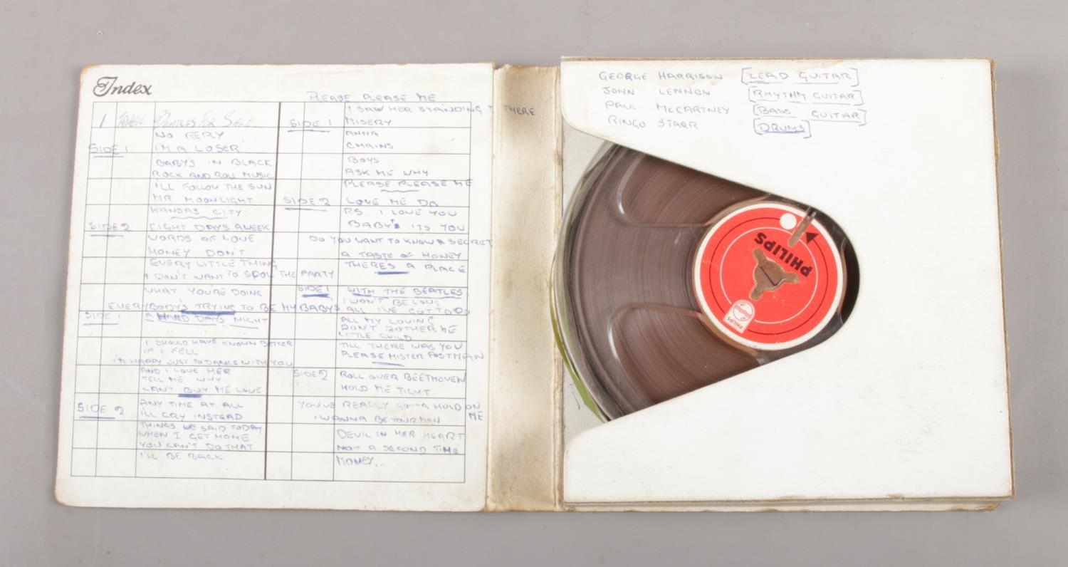 A Beatles Song book and a magnetic tape of a recording of songs from 'The Beatles for Sale' Album. - Image 2 of 4