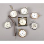 A quantity of pocket watches. Waltham, Ingersoll Ltd-Triumph, Paragon etc Tho Russell & Son pocket