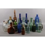 A quantity of vintage glass bottles. Lea & Perrins, Greenall Whitley & Co Ltd, Nettleton Woolley &