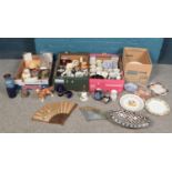 Four boxes of miscellaneous. To include examples from Royal Worcester, Royal Doulton, Limoges,