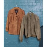 Two swede jackets. To include a Jeffery Brownleader of London jacket size 14 and Bowen & Wright