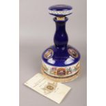 The Pusser's Rum 'Trafalgar Bicentenary' ceramic ship's decanter. Empty.