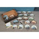 A box of twenty seven limited edition cabinet plates. To include Wedgwood 'Gara Bridge Crossing'