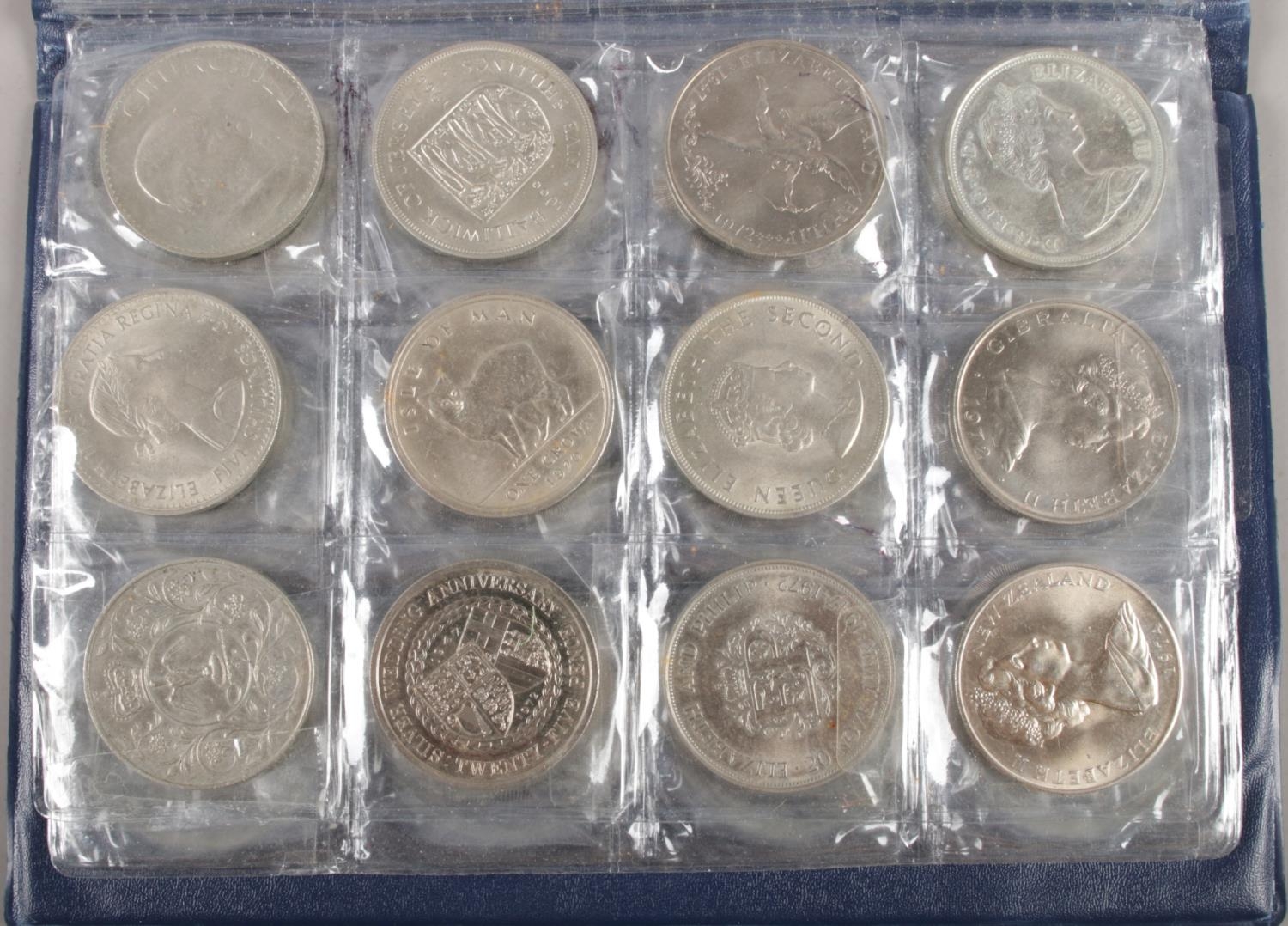 An album of replica crowns and modern coins. To include an album of replica crown side coins from - Image 2 of 3
