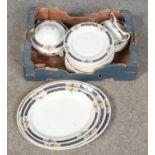 An F. Winkle & Co Whieldon Ware dinner service.