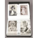 An album of vintage postcards. Brigitte Bardot, Gladys Cooper, Marie Studholme etc