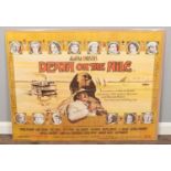 An original film poster advertising Agatha Christie's 'Death on the Nile'. 76cm x 102cm.