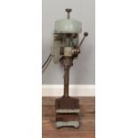 An E.W. Cowell pillar drill, fitted with Gryphon motor, complete with chuck key.