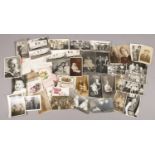 A collection of vintage monochrome photographs, postcards etc. Includes Warner Gothard examples.