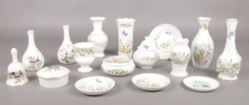 A collection of ceramic's. Aynsley 'Wild Tudor' 'Cottage Garden', Wedgwood 'Wild Strawberry',