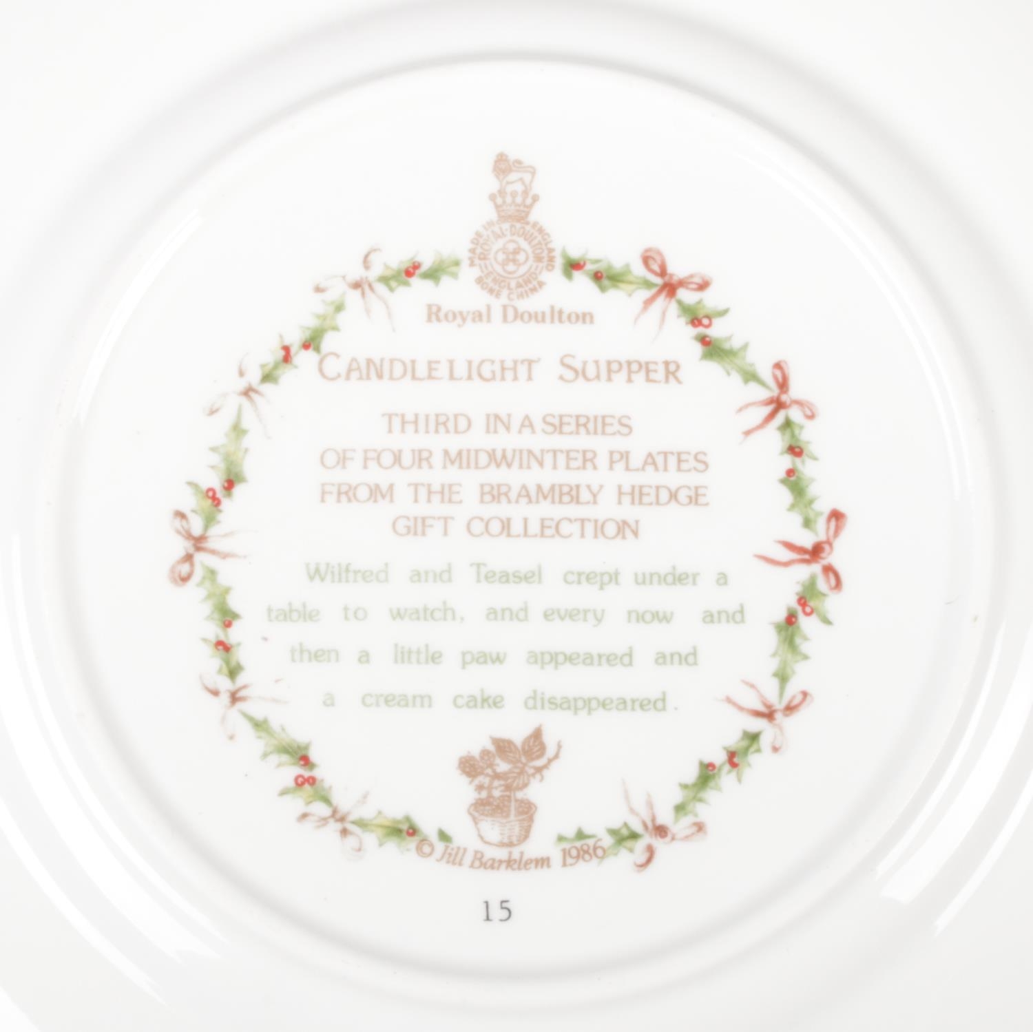 A selection of various collectable plates. To include Royal Doulton Brambly Hedge (7) (Spring, - Image 6 of 7
