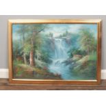 R. Danford (20th century), framed landscape oil on canvas, signed.