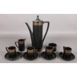 A Portmeirion part coffee set designed by Susan William Ellis.