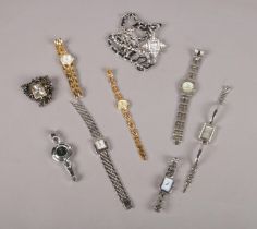 A collection of quartz wristwatches. Sekonda, Seksy, Timex etc