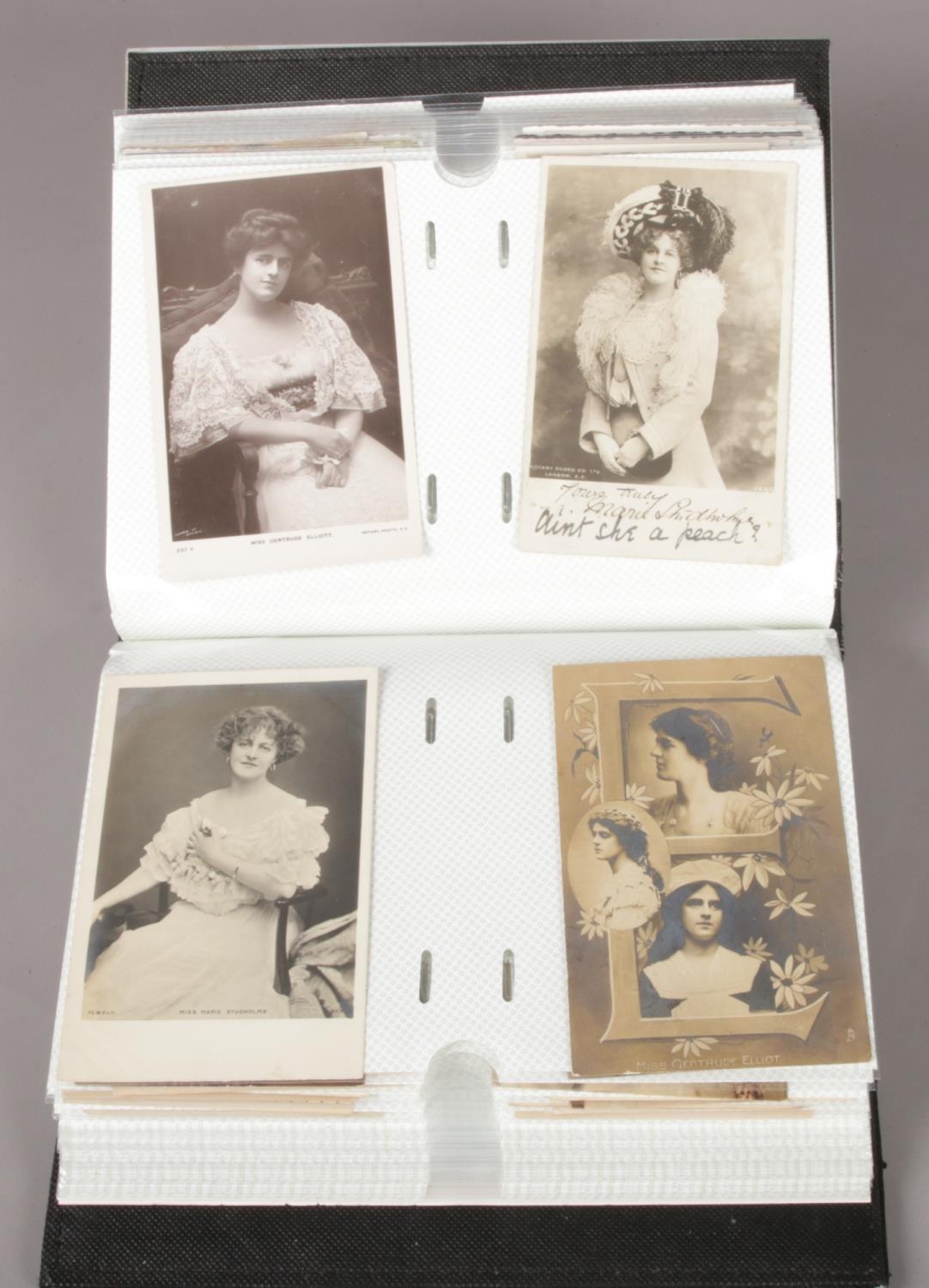 An album of vintage postcards. Brigitte Bardot, Gladys Cooper, Marie Studholme etc - Image 2 of 3