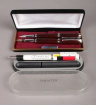 Sheaffer and Iridium Point pens. To include a Iridium point fountain pen and ball point pen set,