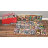 A box of approximately 350 Marvel and DC comics. To include Fantastic four, The Avengers,