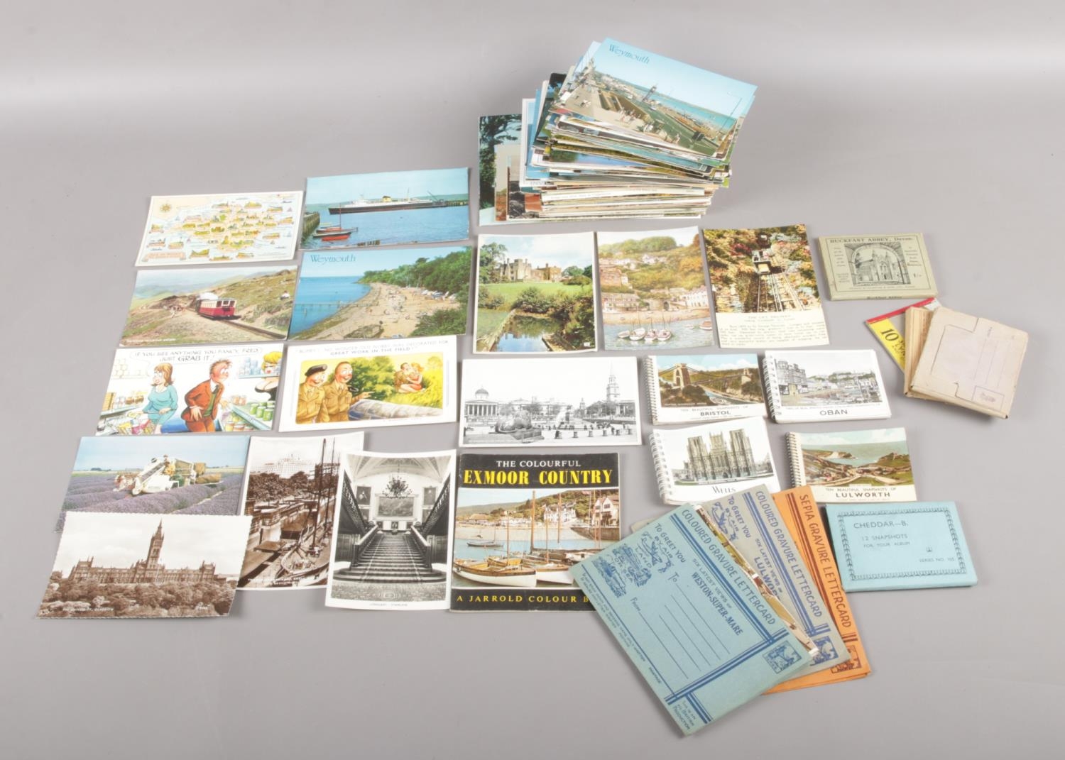 A large selection of vintage postcards. Mostly from 1950 and 1960's and from destinations around the