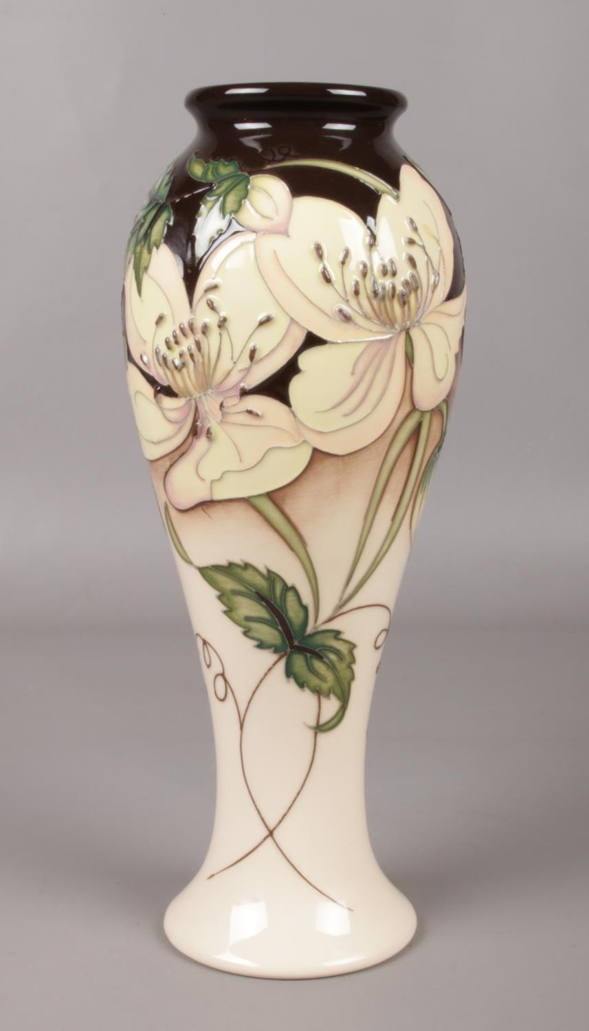 A Moorcroft vase 'Ghislaine' design by Rachel Bishop. For the Sissons Gallery, Helmsley, limited