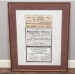 Three reprinted hand bills for the Lathom Hall Dance. Including The Beatles, etc. (50cm x 27cm)