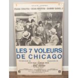 An original French film poster advertising 'Robin and the Seven Hoods' (Les Sept Voleurs de