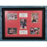 A framed and mounted Sheffield United FC presentation set for season 2005-2006. Comprising of five