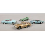 A collection of vintage Corgi die cast vehicles. Corgi Toys James Bond Aston Martin DB5, Lotus