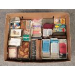 A large collection of vintage board games. To include a large quantity of playing cards and 'Ace