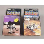 Two vintage boxed Tomy 'Zoids'. Hydrazoid & Brontozoid.