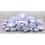 A large quantity of Spode Italian blue & white dinner/teawares. Including Copeland examples, etc.