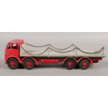 A Dinky Supertoys No.905 red and grey Foden chain Flat Truck. one chain support broken to rear of