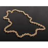 A 9ct gold chain. 9.65g. 50cm.