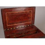 A late 19th early 20th century carpenters tool chest. Having an inlaid mahogany fitted interior with