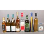 A quantity of alcoholic drinks. To include ginger wine, dessert wines, Ouzo etc (9)