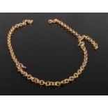 A 9ct gold link chain for scrap. 3.18g.