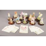 Twelve Danbury Mint 'The Flower Fairies' figures, mostly with certificate. Jasmine missing