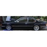 1984 BMW 628 CSI Coupe, finished in black with red leather upholstery Registration B979 SFA, Vin